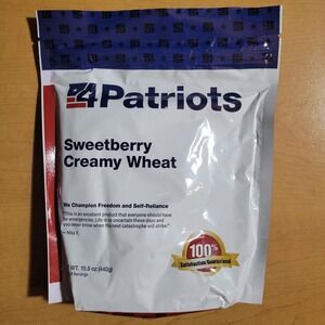4Patriots Sweetberry Creamy Wheat Mix Survival Emergency Food 8 servings